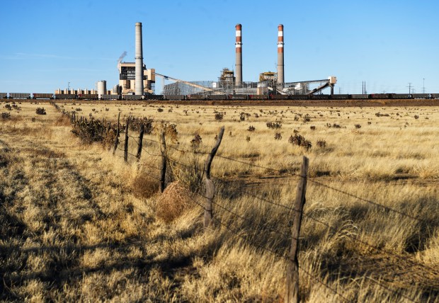 Xcel Energy's Comanche Generating Station, a 1410 megawatt, coal-fired power plant Jan. 07, 2020. (Photo by Andy Cross/The Denver Post)